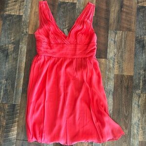 Coral JCrew Bridesmaid Dress